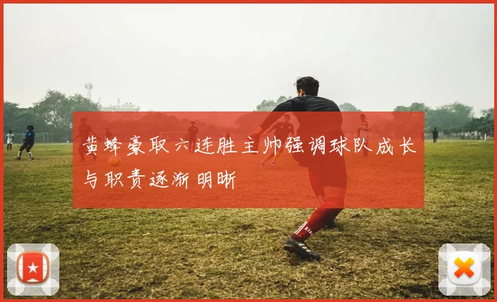 黄蜂豪取六连胜主帅强调球队成长与职责逐渐明晰